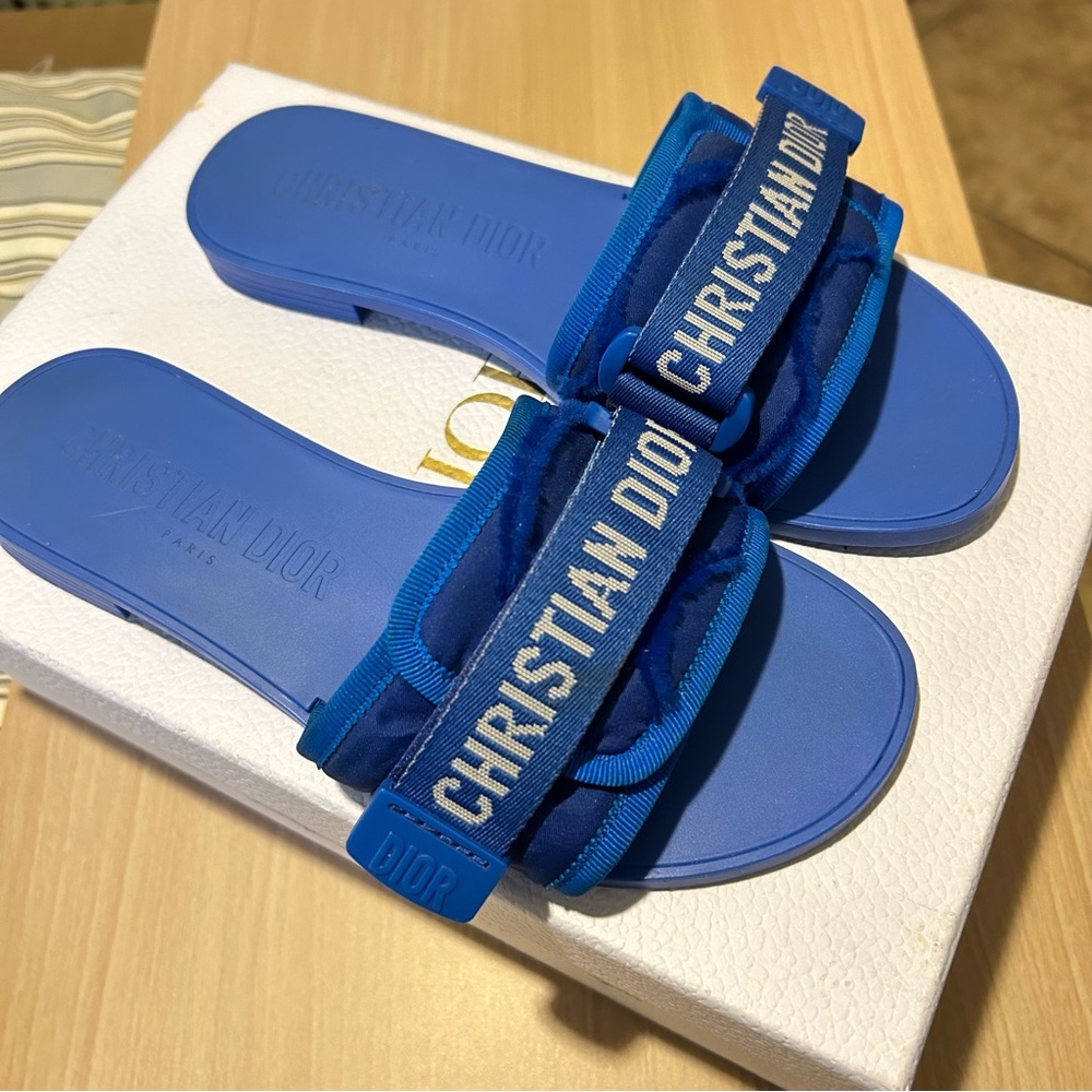 Christian Dior Slides Evolution Blue
